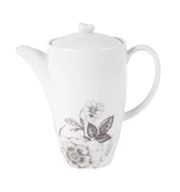 Dzbanki i imbryki - Dzbanek do kawy 1300 ml, biały róż - miniaturka - grafika 1