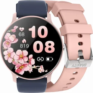 Gravity GT1-7 PRO Granatowy, Różowy - Smartwatch - miniaturka - grafika 1