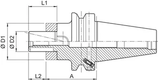 Trzpien frezar.uniwers. do nasadzania glowicy, JISB6339ADB BT40-32 HAIMER - Uchwyty wiertarskie - miniaturka - grafika 1