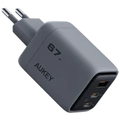 Ładowarki do telefonów - Aukey Kompaktowa Ładowarka sieciowa PA-C3 Comet Mix 3 67W GaN - miniaturka - grafika 1