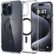 Etui i futerały do telefonów - Etui APPLE IPHONE 15 PRO Spigen Ultra Hybrid Mag MagSafe Carbon Fiber transparentne - miniaturka - grafika 1