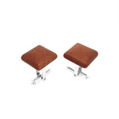 Spinki do mankietów i krawatów - Spinki do mankietów Piasek Pustyni (S675) i Srebro [925] - miniaturka - grafika 1