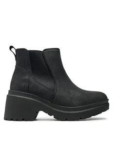 Skechers Botki 114625/BBK Czarny - Botki damskie - miniaturka - grafika 1