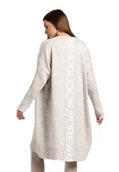 Swetry damskie - LOOK made with love Kardigan Levi Look 259 beżowy XL, beżowy, XL - miniaturka - grafika 1