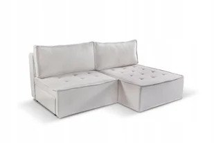 Sofa w kształcie L mini Bohoo narożnik tkanina Raven jasnobeżowy prawy - Narożniki - miniaturka - grafika 1