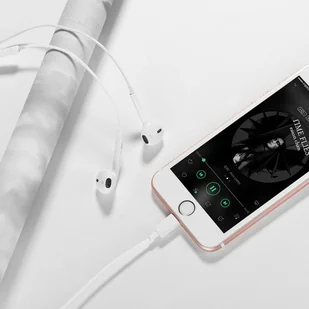 HOCO iPhone Lightning L7 Plus Original Series Converse białe - Słuchawki - miniaturka - grafika 4