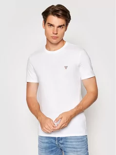 Koszulki męskie - GUESS T-Shirt M1RI36 I3Z11 Biały Slim Fit - grafika 1