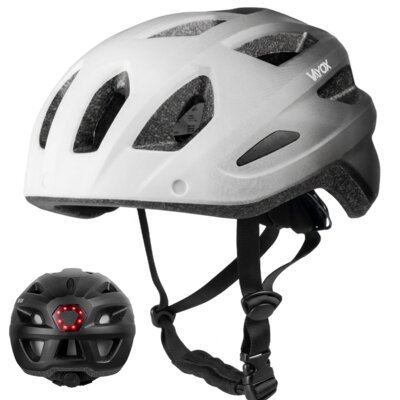 VAYOX Active VA0424WBM Biało-czarny MTB z lampką ( M)