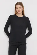 Swetry damskie - Tommy Hilfiger sweter wełniany damski kolor czarny lekki - miniaturka - grafika 1