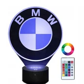 Lampy stojące - Lampka nocna z imieniem logo bmw 3d led grawer - miniaturka - grafika 1