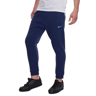 Nike Spodnie Dresowe Męskie Granatowe Fleece Swoosh Joggers 826431-410 L - Spodnie sportowe męskie - miniaturka - grafika 1