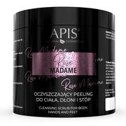 Pielęgnacja stóp - Apis Professional Rose Madame Oczyszczający Peeling Do Ciała, Dłoni i Stóp, 700g AP6914 - miniaturka - grafika 1