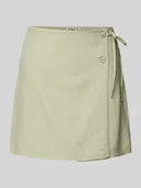 Spódnice - Spódnica kopertowa rozkloszowana o kroju oversized z mieszanki wiskozy i lnu model ‘CARO’ - miniaturka - grafika 1