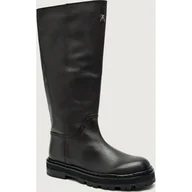 Kozaki damskie - Patrizia Pepe Skórzane oficerki - miniaturka - grafika 1