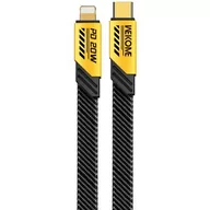 Kable USB - Kabel USB Typ-C - Lightning WEKOME WDC-191 Mecha Series PD 20W 1 m Żółty - miniaturka - grafika 1