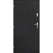 Drzwi zewnętrzne - PANTOR Drzwi stalowe zewnętrzne wejściowe Hawr antracytowe 90 lewe - miniaturka - grafika 1