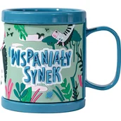 Kubki dla dzieci - Plastikowy kubek 3D z napisem Wspania��y Synek - miniaturka - grafika 1