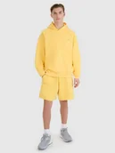 Spodenki damskie - 4F Spodenki dresowe uniseks - żółte L - miniaturka - grafika 1