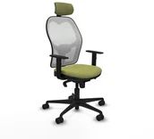 Fotele i krzesła biurowe - Krzesło Biurowe z Zagłówkiem Piqueras y Crespo 1D036N2 Kolor Zielony - miniaturka - grafika 1