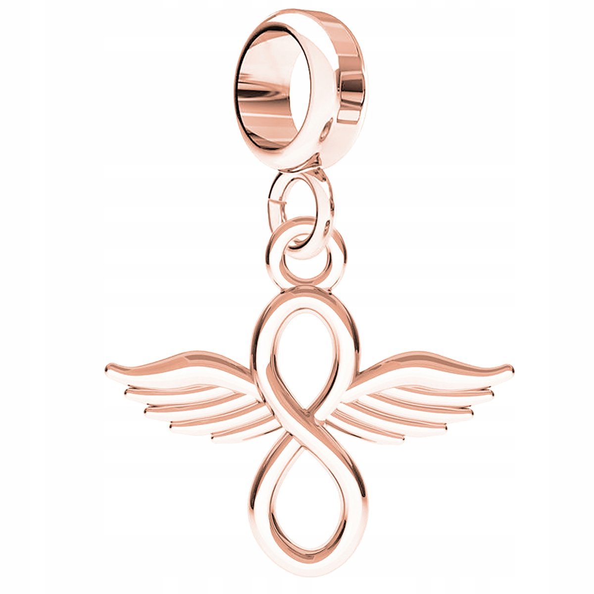 Charms Pozłacany Ptak z Nieskończonością Ptaszek Nieskończoność SREBRO 925