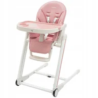 Krzesełka do karmienia - Krzesełko do karmienia Muka NEW BABY dusty pink ekoskóra - miniaturka - grafika 1