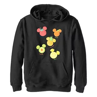Disney Chłopięca bluza z kapturem z różnymi owocami, Czarny, XL - Bluzy dla chłopców - miniaturka - grafika 1