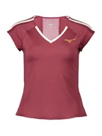 Koszulki sportowe damskie - Mizuno Koszulka sportowa w kolorze czerwonym - miniaturka - grafika 1