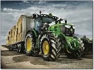 Zabawki kreatywne - Norimpex, Diamentowa mozaika Traktor z przyczepą słomy 30x40cm - miniaturka - grafika 1