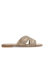 Klapki i japonki damskie - Jenny Fairy Klapki WFA2754-1 Złoty - miniaturka - grafika 1