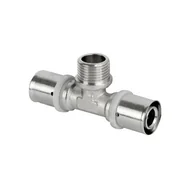 Łączniki, trójniki, kształtki - Trójnik Pex zaprasowany 16 x 1/2 x 16 gwint zewnętrzny - miniaturka - grafika 1