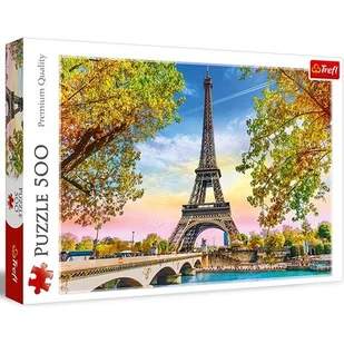 Trefl Puzzle 37330 Romantyczny Paryż 500 elementów ŁÓDŹ 37330 - Puzzle - miniaturka - grafika 1