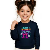Bluzy dla dziewczynek - BLUZA DZIECIĘCA 67 SIX SEVEN VIRAL DLA CHŁOPCA DZIEWCZYNKI 122-128 - miniaturka - grafika 1