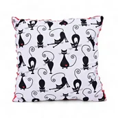 Kołdry i poduszki dla dzieci - Poduszka kotki poduszka z kotkami serca - miniaturka - grafika 1