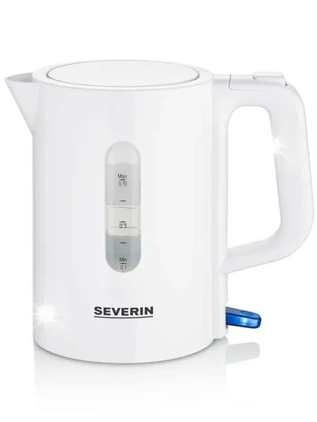 SEVERIN WK 3462 Czajnik Podróżny 0,5L z Kubkami i Łyżeczkami, 1100W