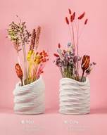 Wazony i flakony - Betonowy wazon - unikalny kształt linii brzegu - miniaturka - grafika 1