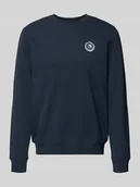 Swetry męskie - Sweter o kroju regular fit z wyhaftowanym logo model ‘Kane’ - miniaturka - grafika 1