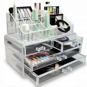 Biżuteria - akcesoria - Szkatułka Organizer Na Kosmetyki Biżuterię Zegarki - miniaturka - grafika 1