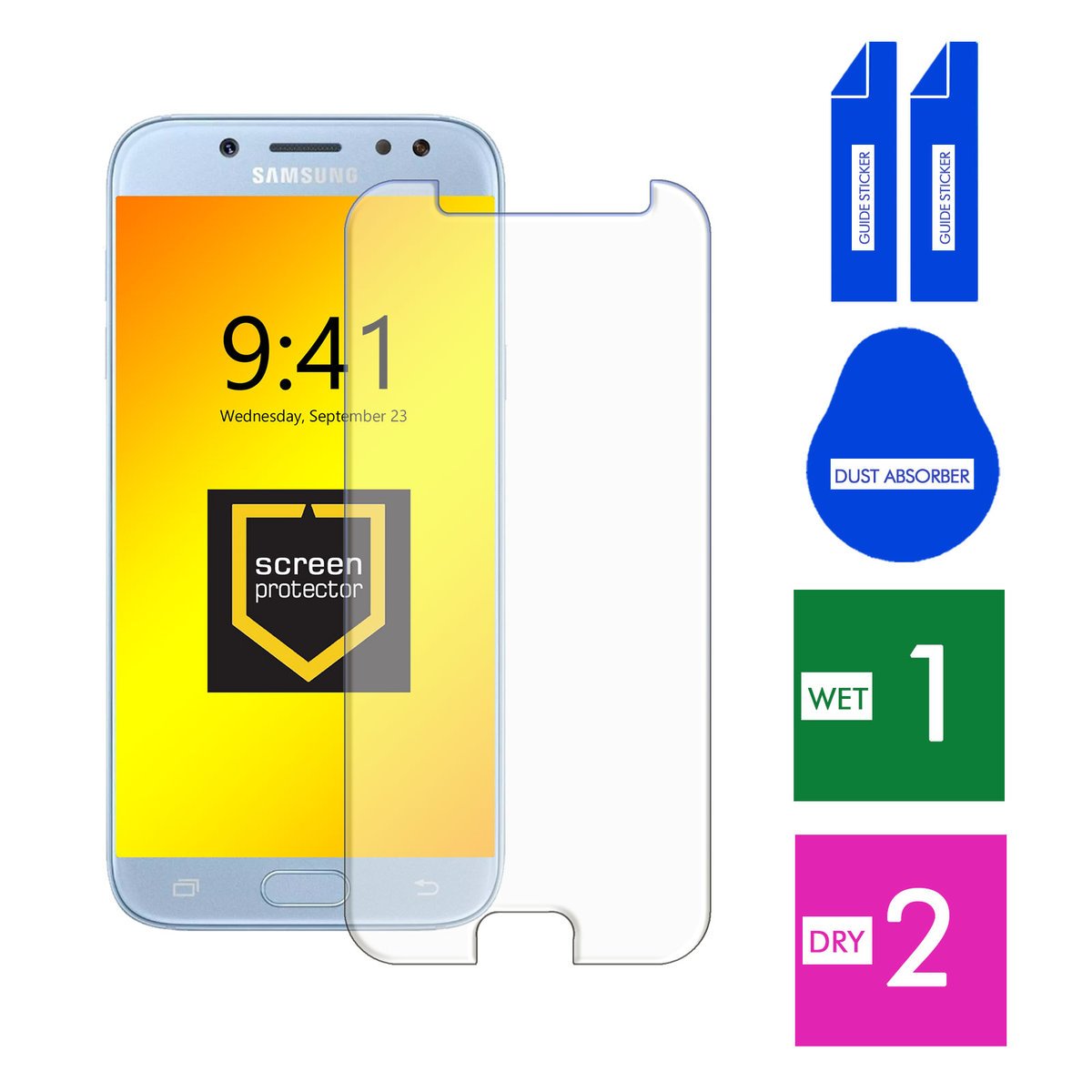 SZKŁO HARTOWANE DO SAMSUNG GALAXY J5 2017 SZYBKA 9H OCHRONNE PANCERNE