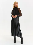 Bluzki damskie - Bluzka damska bluzka długi rękaw czarna - SBD1511CA - TOP SECRET - Odzieżowy sklep internetowy TOP SECRET - miniaturka - grafika 1