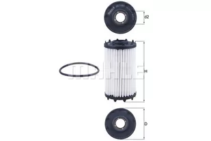 Filtr oleju KNECHT OX 1184D - Filtry oleju - miniaturka - grafika 1