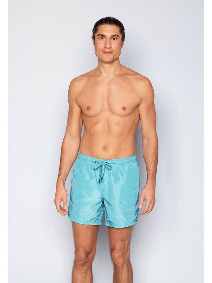 Joop! Bodywear Szorty kąpielowe w kolorze błękitnym