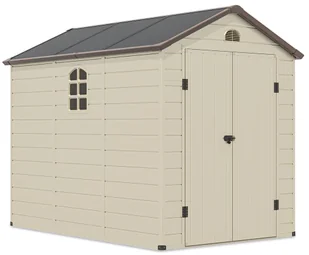 Domek ogrodowa VERMONT 190x280cm Beige, nowoczesna, z oknem, wentylowana, przestronny magazyn na narzędzia, rowery i sprzęt ogrodowy Hardmaister - Altany ogrodowe - miniaturka - grafika 1
