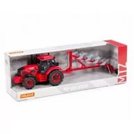 Samochody i pojazdy dla dzieci - Polesie 91338 Traktor BELARUS z pługiem - miniaturka - grafika 1