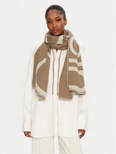 Calvin Klein Szal K60K612879 Beżowy - Apaszki i szaliki damskie - miniaturka - grafika 1