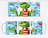 Kubki - KUBEK Z NADRUKIEM- PREZNET ŚWIĘTA GRINCH +IMIĘ - miniaturka - grafika 1