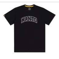 Koszulki sportowe męskie - MANTO T-shirt Koszulka Varsity 25 Black - miniaturka - grafika 1