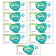 Chusteczki nawilżane - Pampers Aqua Chusteczki nawilżające dla dzieci Zestaw 9 x 48 szt. - miniaturka - grafika 1