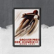 Plakaty - Plakat vintage Grosser Preis der Schweiz - miniaturka - grafika 1