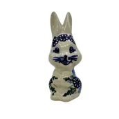 Figurki dekoracyjne - Ceramiczny zając wielkanocny Ceramika Bolesławiec - miniaturka - grafika 1