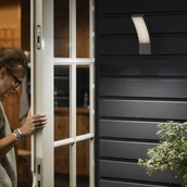 Lampy ogrodowe - Philips Splay kinkiet LED antracyt 4 000 K - miniaturka - grafika 1